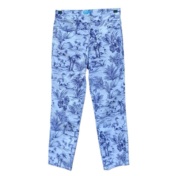 J. McLaughlin Womens Toile Print White Jeans - Picture 2 of 7